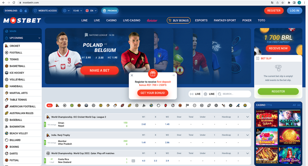 Mostplay: Premier Cricket Betting and Casino Site Application in Bangladesh